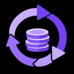 Illustration of dividends being reinvested in a cycle